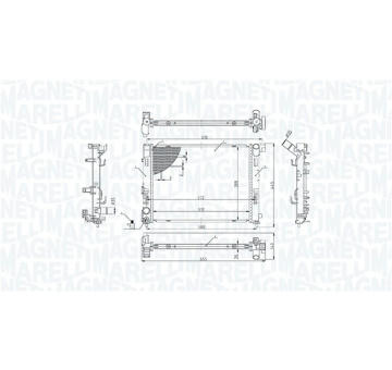 Chladič motora MAGNETI MARELLI 350213022100