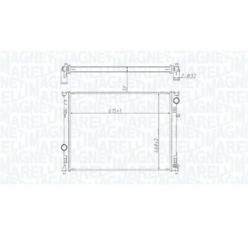 Chladič motora MAGNETI MARELLI 350213221400