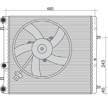 Chladič, chlazení motoru MAGNETI MARELLI 350213851000