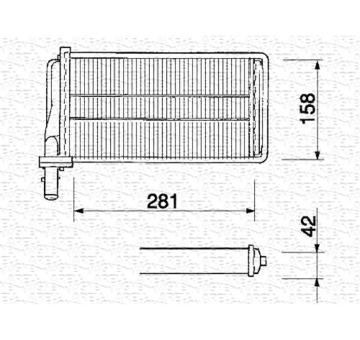 Výměník tepla, vnitřní vytápění MAGNETI MARELLI 350218061000