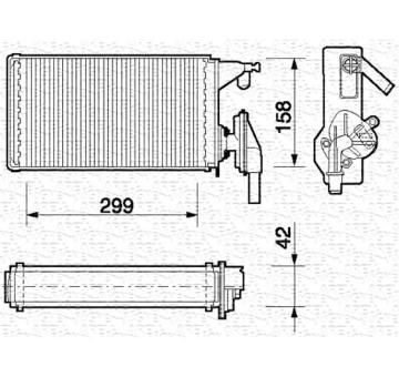 Výmenník tepla vnútorného kúrenia MAGNETI MARELLI 350218063000