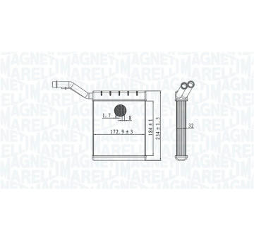 Vymenik tepla, Vnitrni vytapeni MAGNETI MARELLI 350218480000