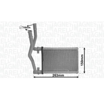 Výměník tepla, vnitřní vytápění MAGNETI MARELLI 350218490000