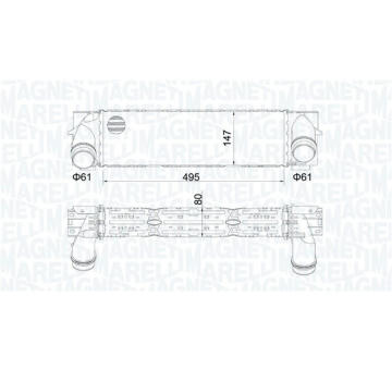 Chladič plniaceho vzduchu MAGNETI MARELLI 351319205610