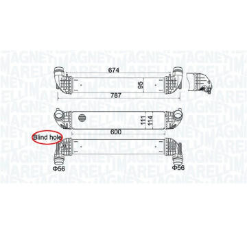 Chladič plniaceho vzduchu MAGNETI MARELLI 351319205850