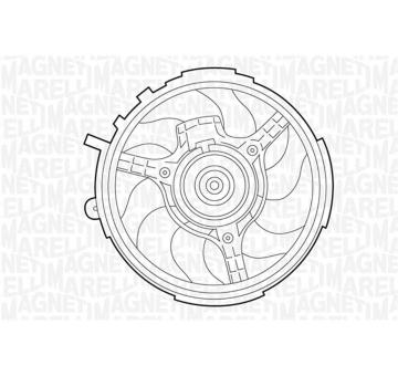 Větrák, chlazení motoru MAGNETI MARELLI 069422031010