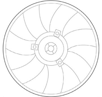 Větrák, chlazení motoru MAGNETI MARELLI 069422228010