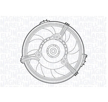 Větrák, chlazení motoru MAGNETI MARELLI 069422551010