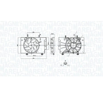 Ventilátor chladenia motora MAGNETI MARELLI 069422898010