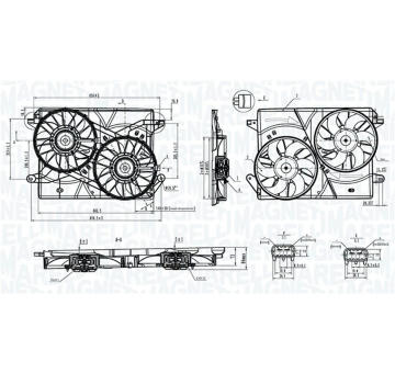 Ventilátor chladenia motora MAGNETI MARELLI 069422901010