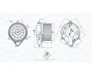 vnitřní ventilátor MAGNETI MARELLI 069412228010