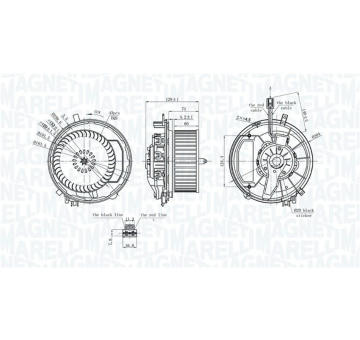 vnitřní ventilátor MAGNETI MARELLI 069412245010