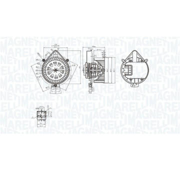 vnitřní ventilátor MAGNETI MARELLI 069412281010