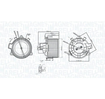 Vnútorný ventilátor MAGNETI MARELLI 069412375010