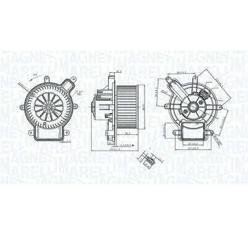 vnitřní ventilátor MAGNETI MARELLI 069412398010