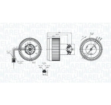 Vnútorný ventilátor MAGNETI MARELLI 069412400010