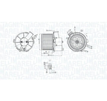 vnitřní ventilátor MAGNETI MARELLI 069412402010