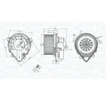 vnitřní ventilátor MAGNETI MARELLI 069412403010