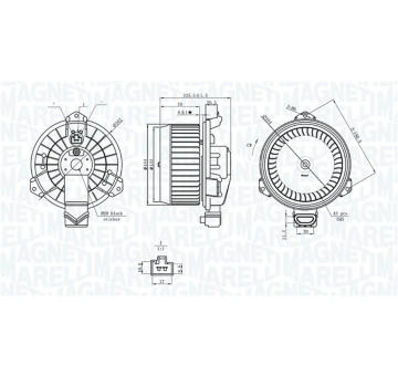 vnitřní ventilátor MAGNETI MARELLI 069412749010