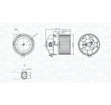 vnitřní ventilátor MAGNETI MARELLI 069412751010
