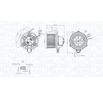 vnitřní ventilátor MAGNETI MARELLI 069412752010