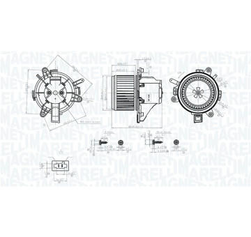 vnitřní ventilátor MAGNETI MARELLI 069412779010