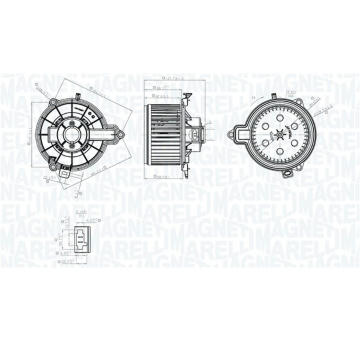 Vnútorný ventilátor MAGNETI MARELLI 069412782010