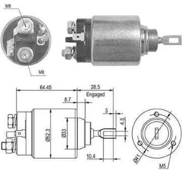 Elektromagnetický spínač pre żtartér MAGNETI MARELLI 940113050013