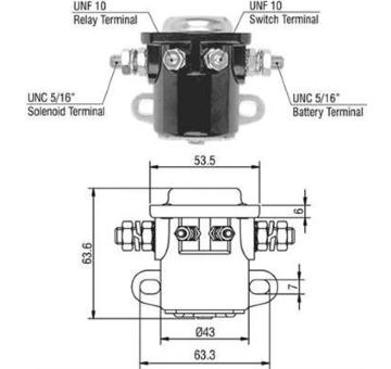 Elektromagnetický spínač pre żtartér MAGNETI MARELLI 940113050017