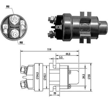 Elektromagnetický spínač, startér MAGNETI MARELLI 940113050019