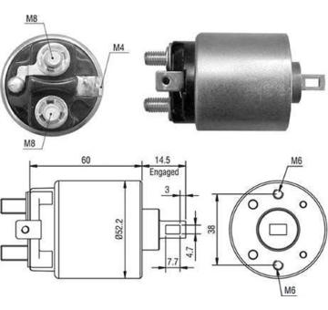 Elektromagnetický spínač pre żtartér MAGNETI MARELLI 940113050023