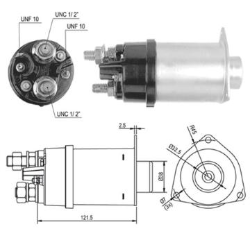 Elektromagnetický spínač, startér MAGNETI MARELLI 940113050032