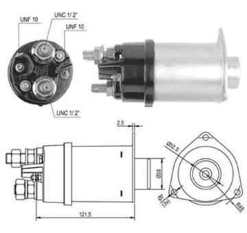 Elektromagnetický spínač, startér MAGNETI MARELLI 940113050036