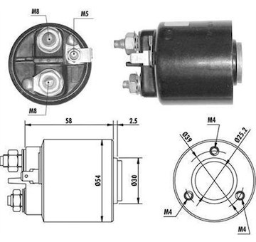 Elektromagnetický spínač, startér MAGNETI MARELLI 940113050061