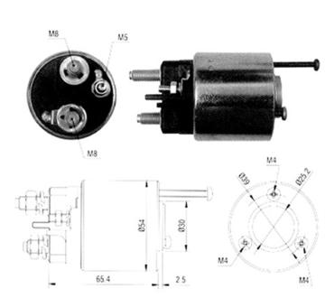 Elektromagnetický spínač, startér MAGNETI MARELLI 940113050065