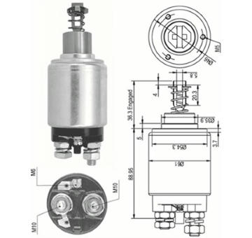 Elektromagnetický spínač pre żtartér MAGNETI MARELLI 940113050110