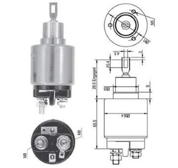 Elektromagnetický spínač, startér MAGNETI MARELLI 940113050126