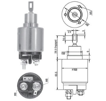 Elektromagnetický spínač, startér MAGNETI MARELLI 940113050128