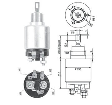 Elektromagnetický spínač, startér MAGNETI MARELLI 940113050133