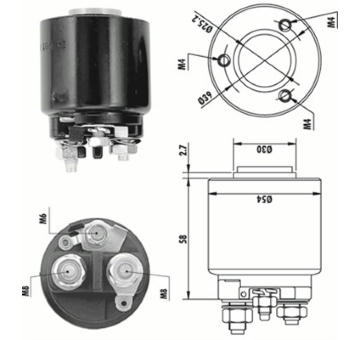 Elektromagnetický spínač pre żtartér MAGNETI MARELLI 940113050140