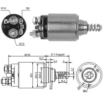 Elektromagnetický spínač pre żtartér MAGNETI MARELLI 940113050186