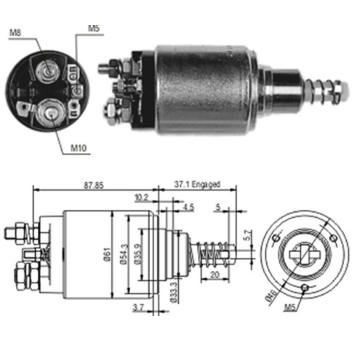 Elektromagnetický spínač, startér MAGNETI MARELLI 940113050193