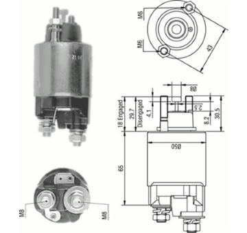 Elektromagnetický spínač pre żtartér MAGNETI MARELLI 940113050236