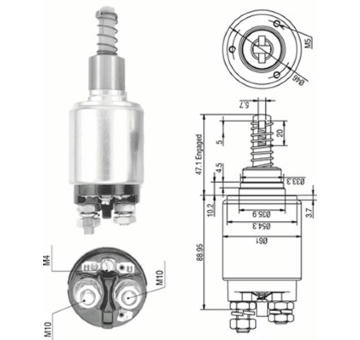 Elektromagnetický spínač, startér MAGNETI MARELLI 940113050257