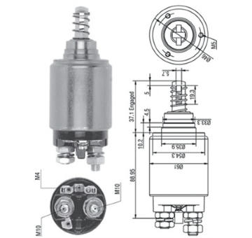 Elektromagnetický spínač pre żtartér MAGNETI MARELLI 940113050262