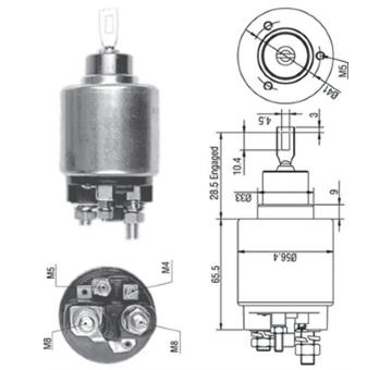 Elektromagnetický spínač, startér MAGNETI MARELLI 940113050268