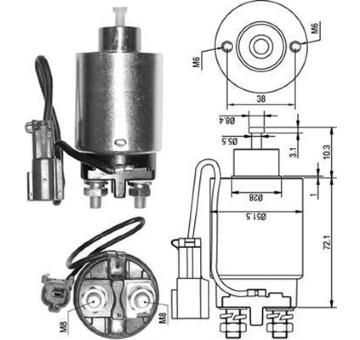 Elektromagnetický spínač pre żtartér MAGNETI MARELLI 940113050286