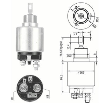 Elektromagnetický spínač, startér MAGNETI MARELLI 940113050321