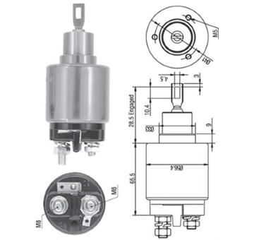 Elektromagnetický spínač, startér MAGNETI MARELLI 940113050322