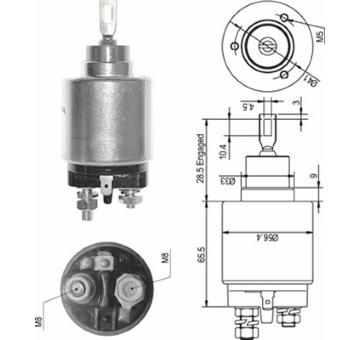 Elektromagnetický spínač pre żtartér MAGNETI MARELLI 940113050327